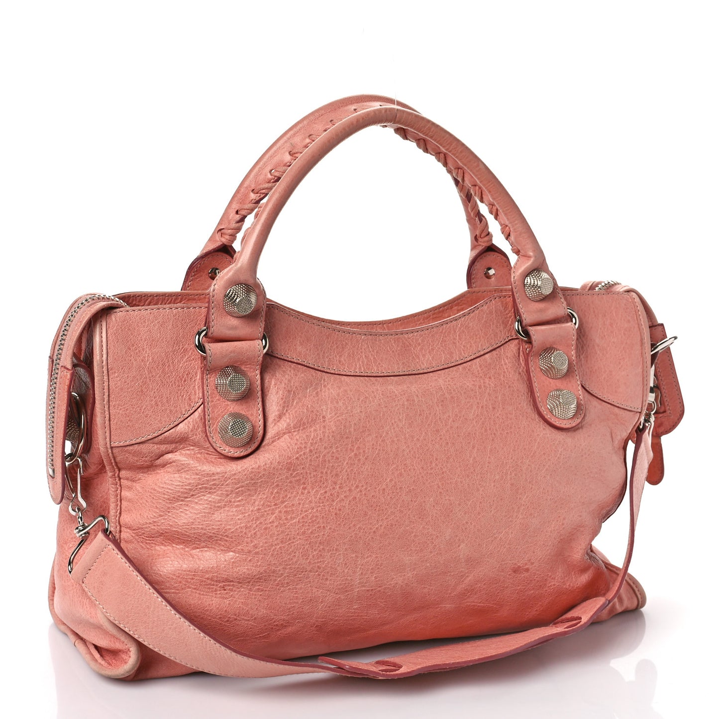 Agneau Giant 21 Silver Hardware City Vieux Rose