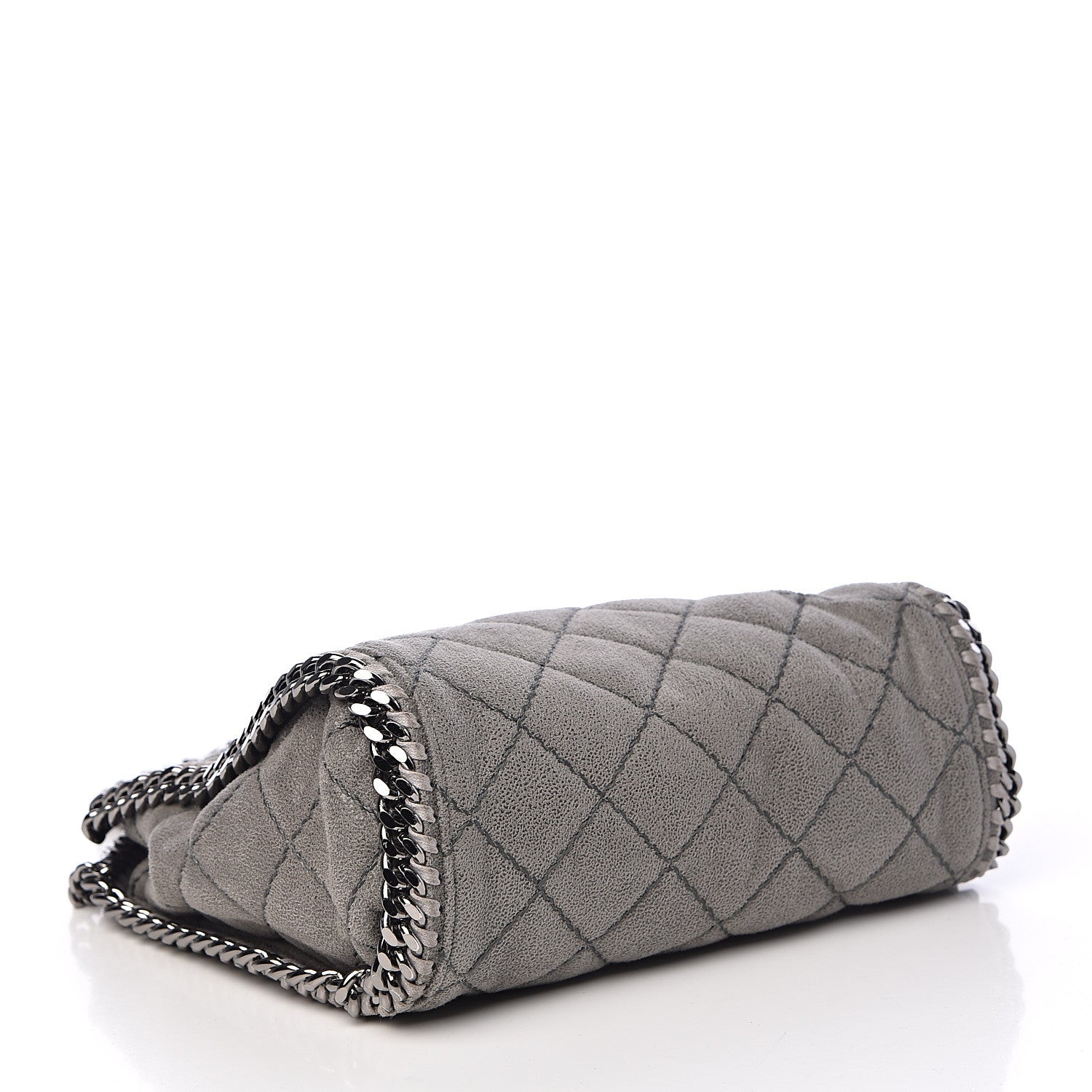 Stella McCartney Shaggy Deer Quilted Mini Falabella Tote Grey 5 of 12