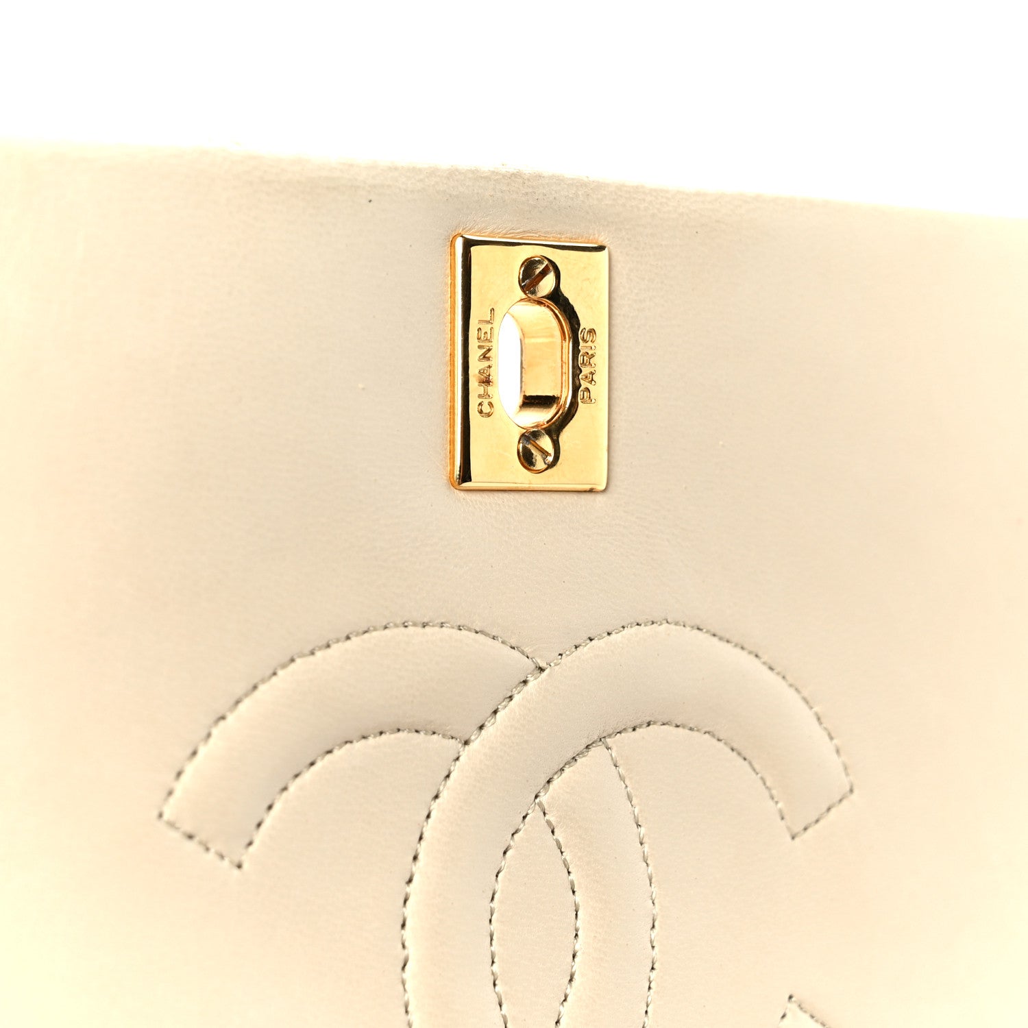 Chanel Lambskin Quilted Medium Single Flap Beige 7 of 12