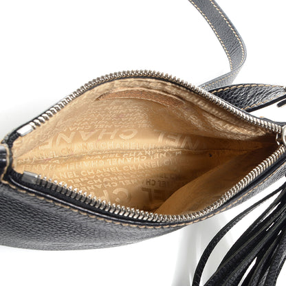 Chanel Leather Tassel Small Hobo Black 5 of 7