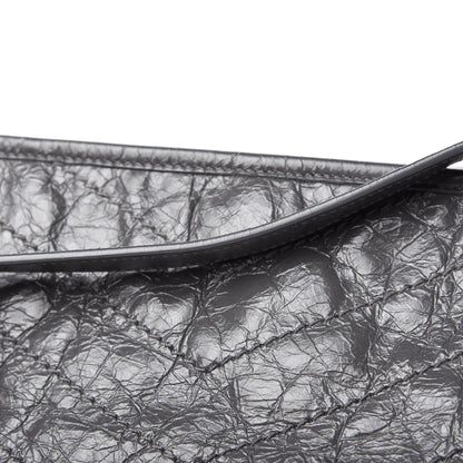 Saint Laurent Crinkled Calfskin Matelasse Monogram Large Niki Shopping Tote Bag Grey 12 of 12