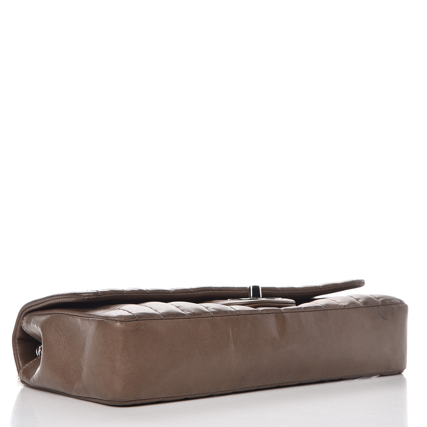 Chanel Lambskin Vertical Quilted East West Flap Brown 5 of 14
