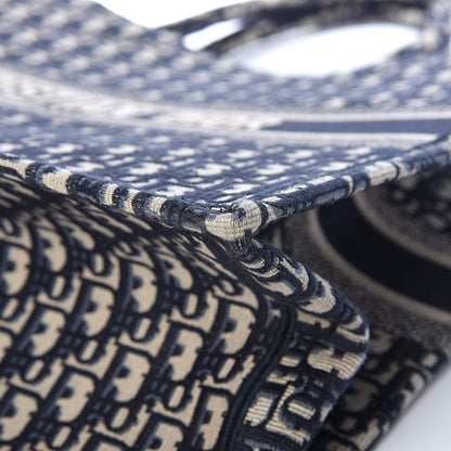 Christian Dior Oblique Book Tote Blue Multicolor 13 of 15
