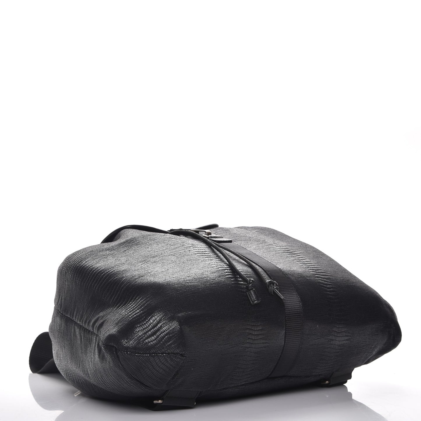 Lizard Printed Jersey Backpack Black