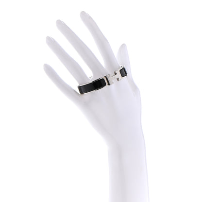 Hermes Enamel Narrow Clic Clac H Bracelet PM Black 2 of 7
