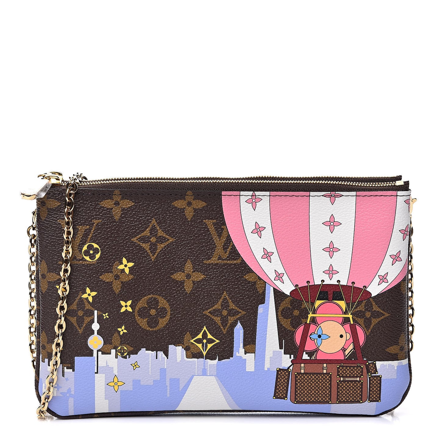 Monogram 2019 Christmas Animation Double Zip Pochette
