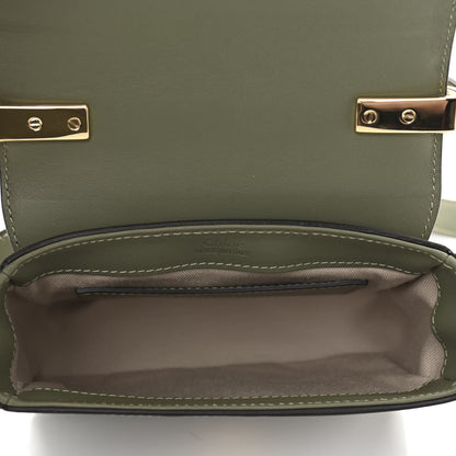 Chloe Calfskin Crocodile Embossed Mini C Double Carry Misty Forest 5 of 11