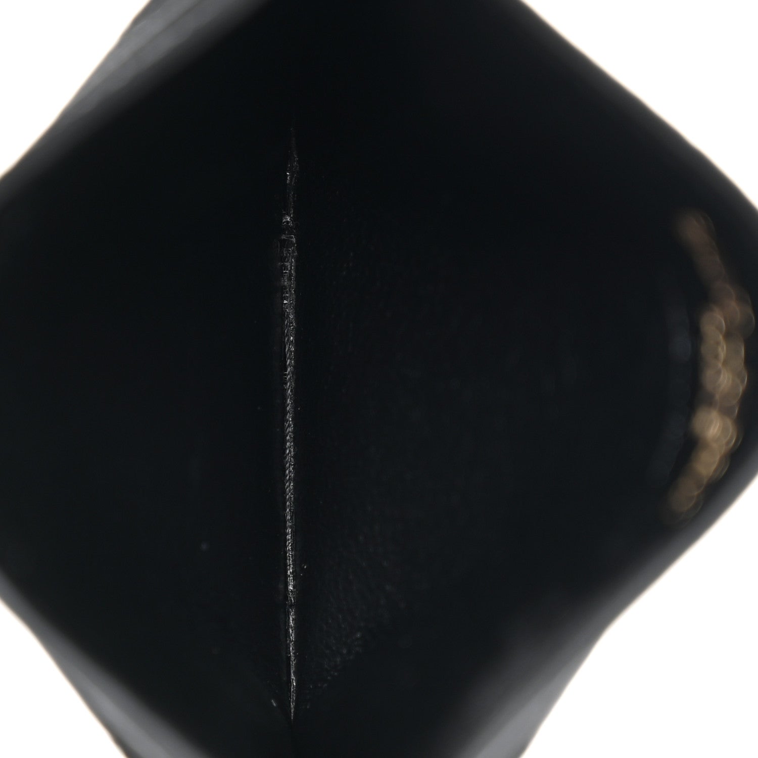 Saint Laurent Grain De Poudre Matelasse Chevron Monogram Credit Card Case Black 5 of 8