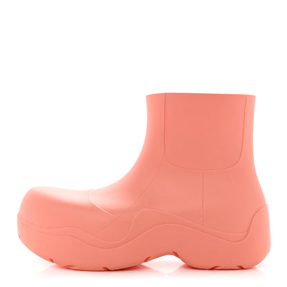 Bottega Veneta Rubber Puddle Ankle Boots 38 Flamingo 1 of 9