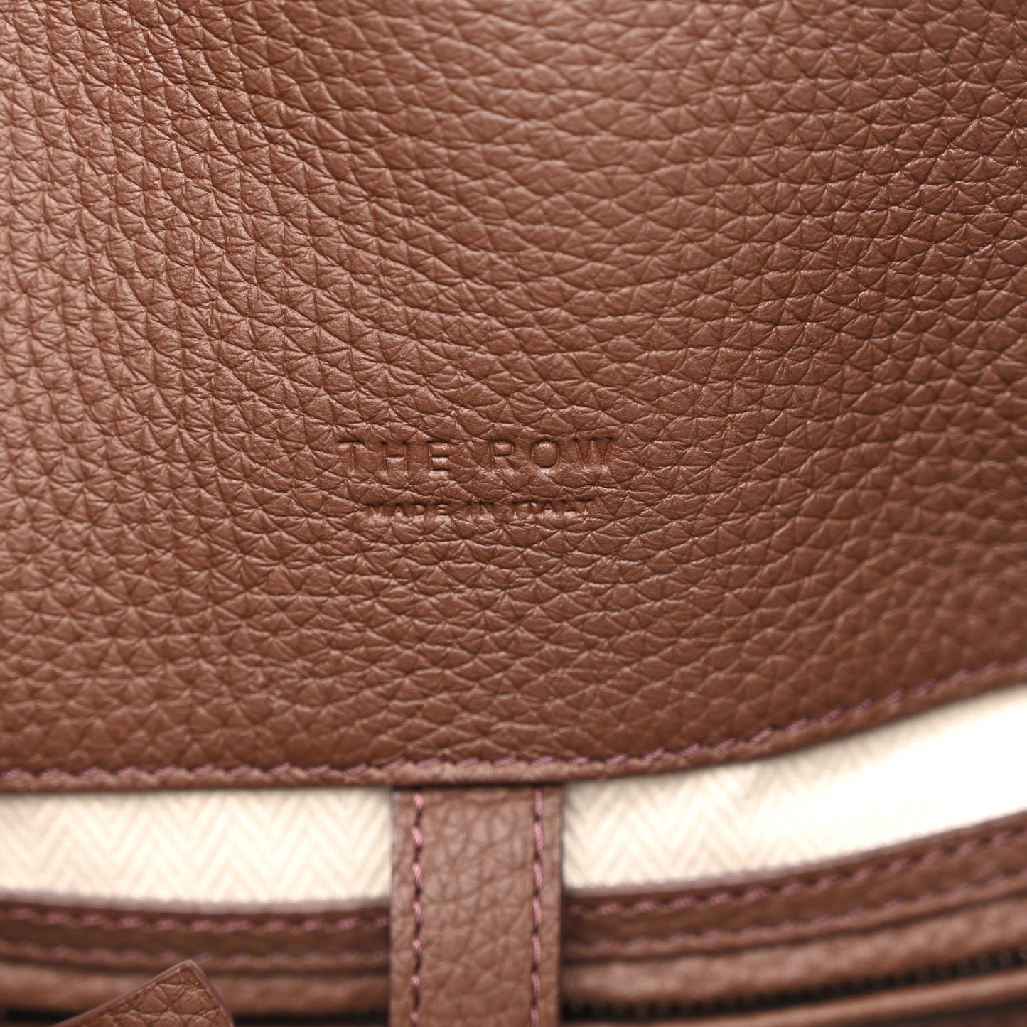 Matte Grained Calfskin Soft Margaux 15 Dark Mocha