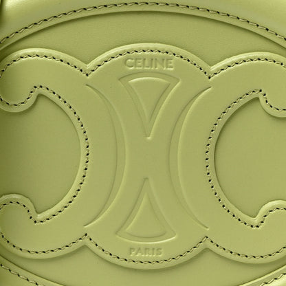 Celine Smooth Calfskin Cuir Small Triomphe Oval Purse Crossbody Light Jade 8 of 11