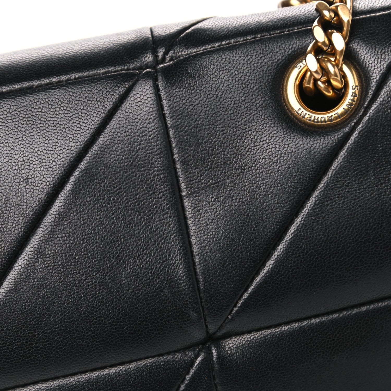 Saint Laurent Lambskin Patchwork Monogram Small Jamie Black 15 of 16