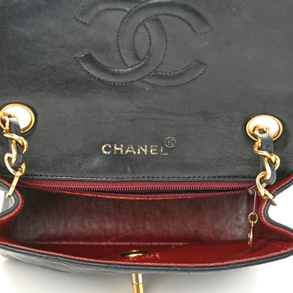 Chanel Lambskin Quilted Mini Square Flap Black 5 of 12