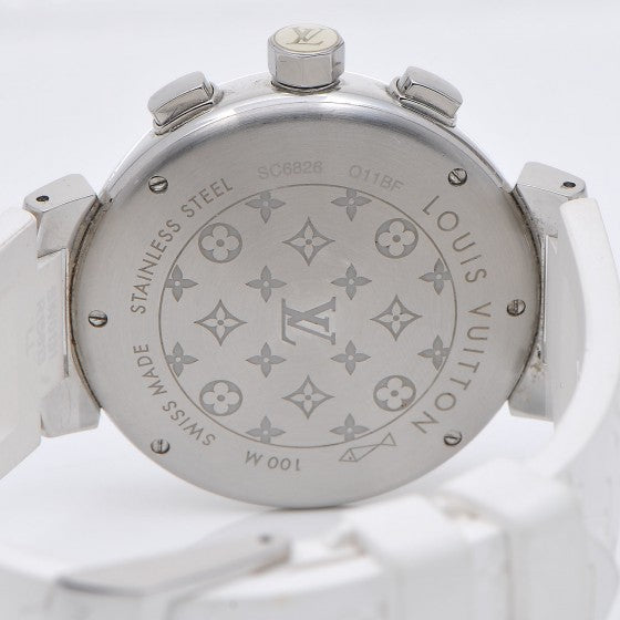 Stainless Steel Rubber Diamond Mother of Pearl 34mm Tambour Lovely Cup Quartz Watch