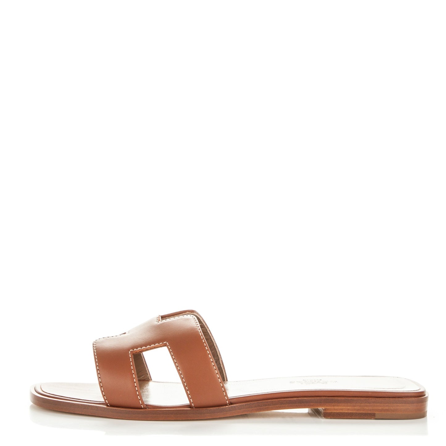 Box Calfskin Oran Sandals 37 Gold