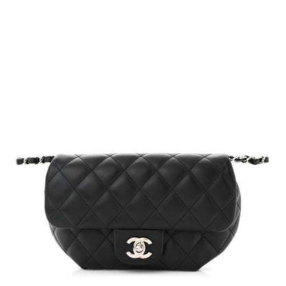 Chanel Calfskin Quilted CC Uniform Flap Belt Bag Black 1 of 10