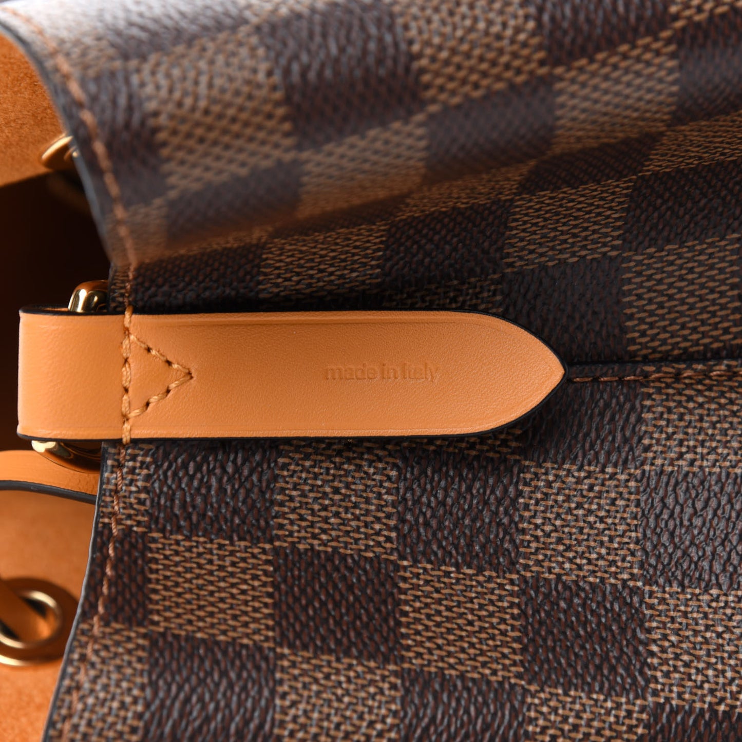Damier Ebene Neonoe MM Safran