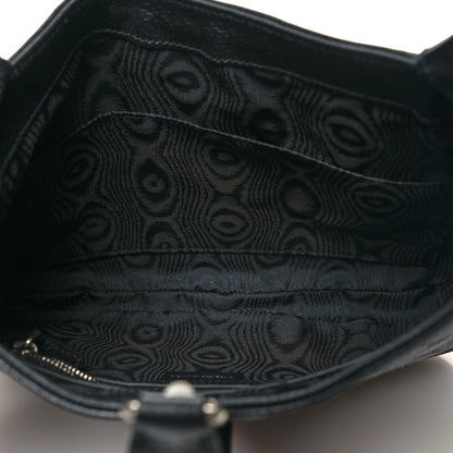 Gucci X BALENCIAGA BB Monogram Calfskin Web Small Jackie 1961 Hobo Black 5 of 10