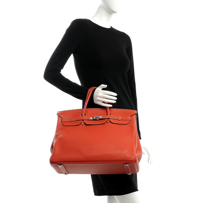 Hermes Taurillon Clemence Birkin 40 Sanguine 2 of 26
