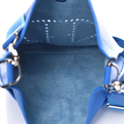Hermes Taurillon Clemence Evelyne III PM Bleu Hydra 5 of 9