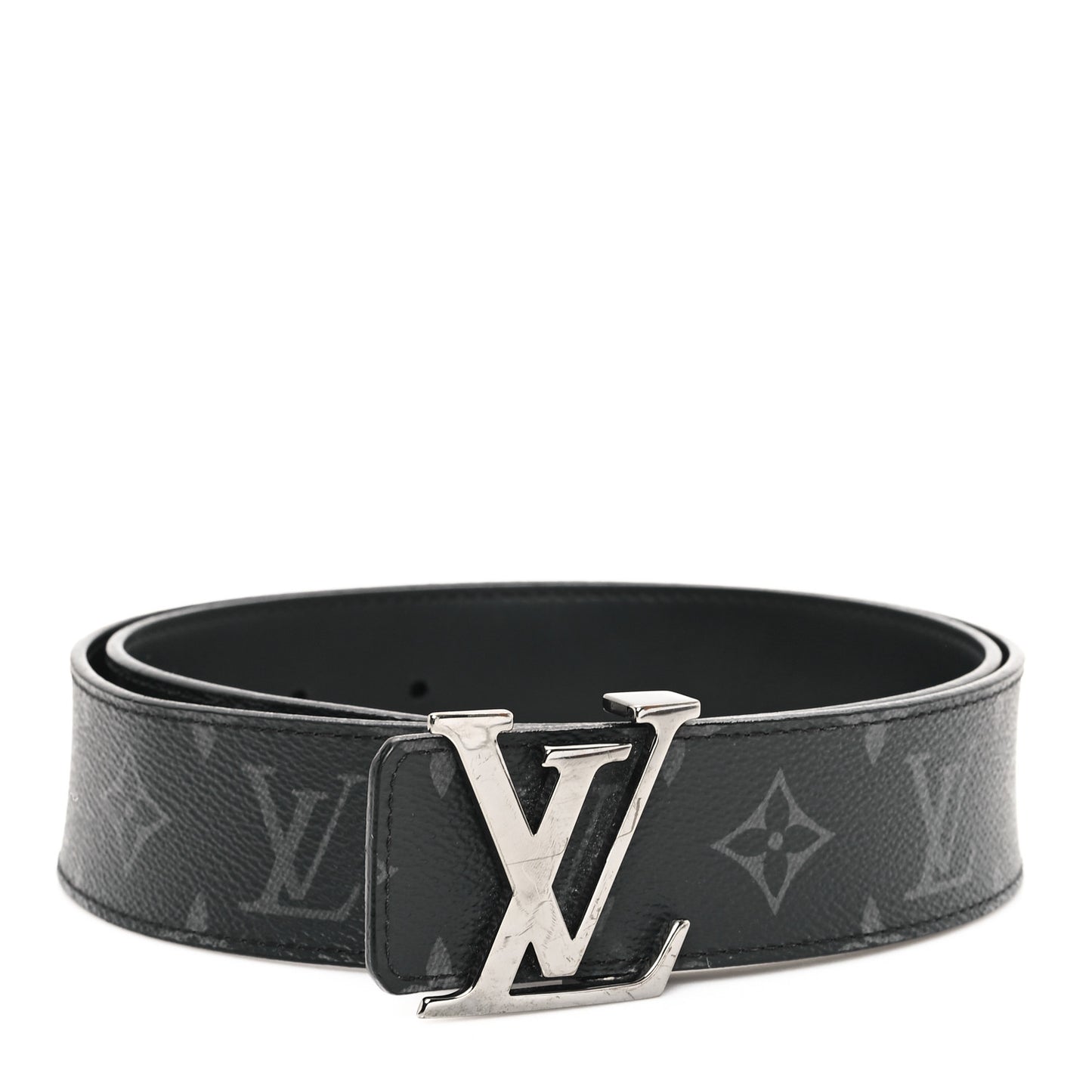 Monogram Eclipse Taigarama 40mm LV Initiales Reversible Belt 85 34 Black