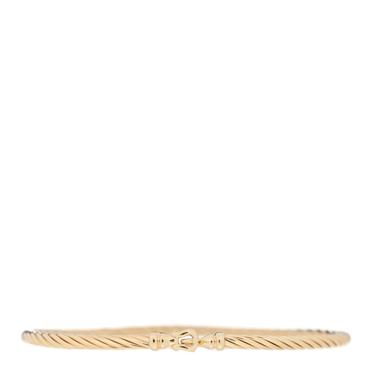 DAVID YURMAN 18K Yellow Gold 3mm Cable Buckle Bracelet