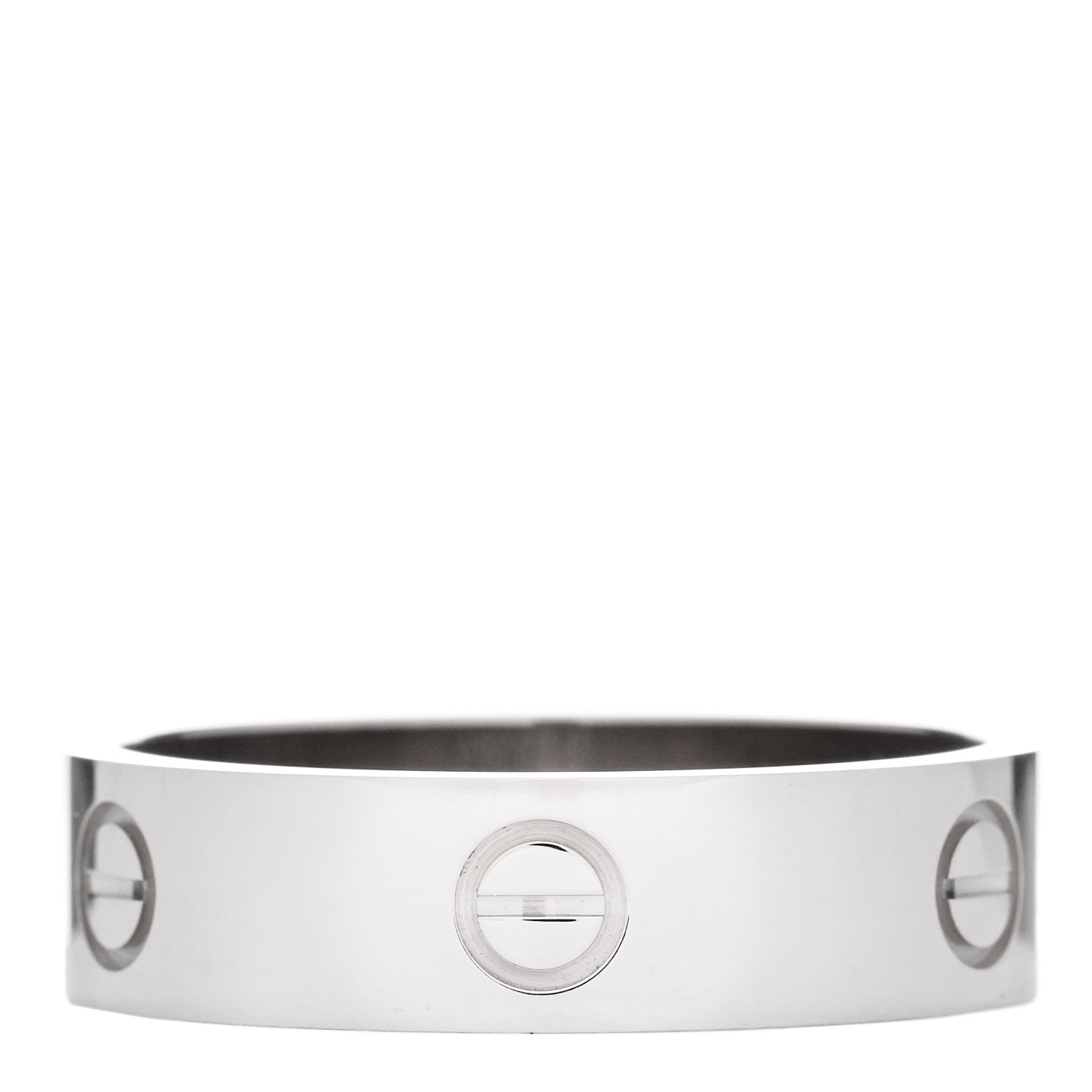 Cartier 18K White Gold 5.5mm LOVE Ring 65 11 3 of 4