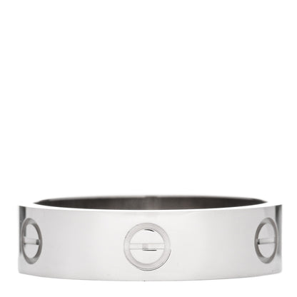 Cartier 18K White Gold 5.5mm LOVE Ring 65 11 3 of 4
