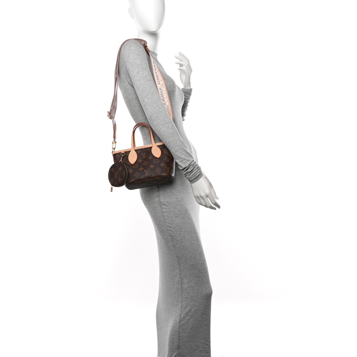 Louis Vuitton Monogram Neverfull BB Beige 2 of 10