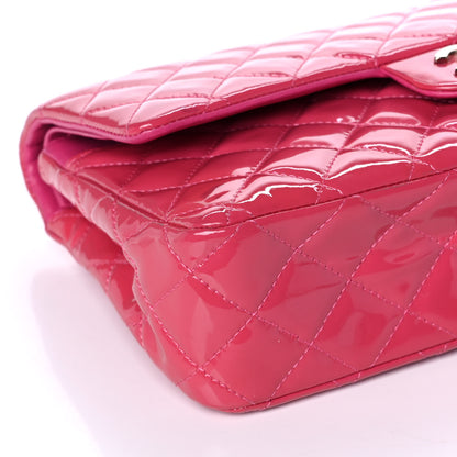 Chanel Patent Quilted Medium Double Flap Fuchsia 10 of 11