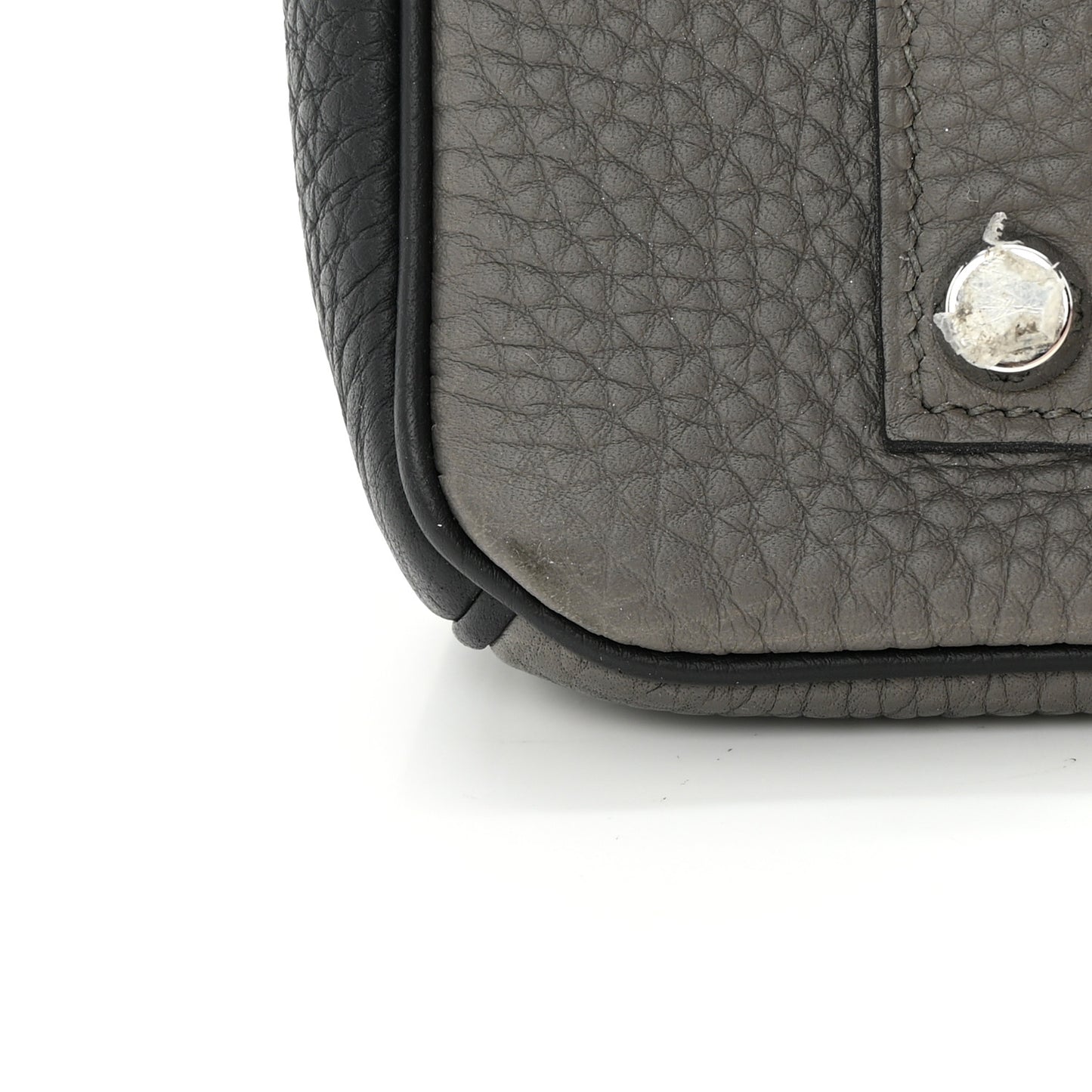 Togo Bi-Color Horseshoe Birkin 35 Etain Black