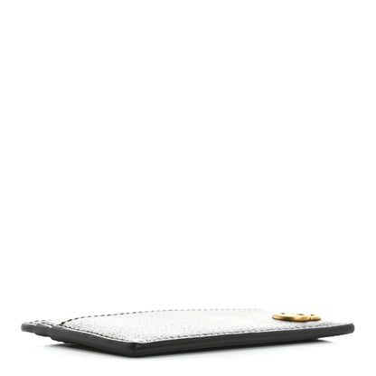 Gucci Calfskin Boar Effect GG Marmont Card Holder Black 4 of 7