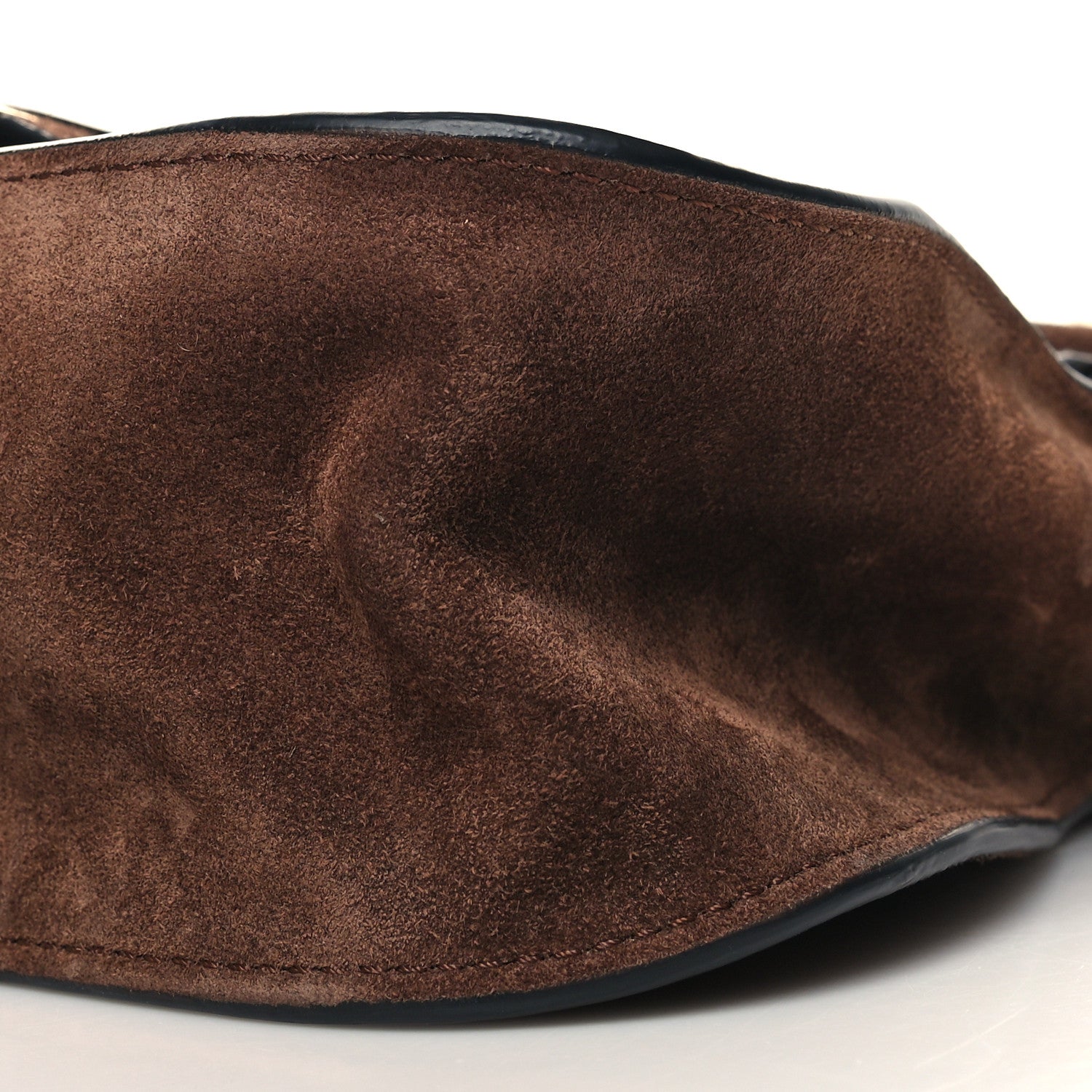 Chloe Suede Calfskin Braided Small Marcie Double Carry Pure Brown 10 of 10