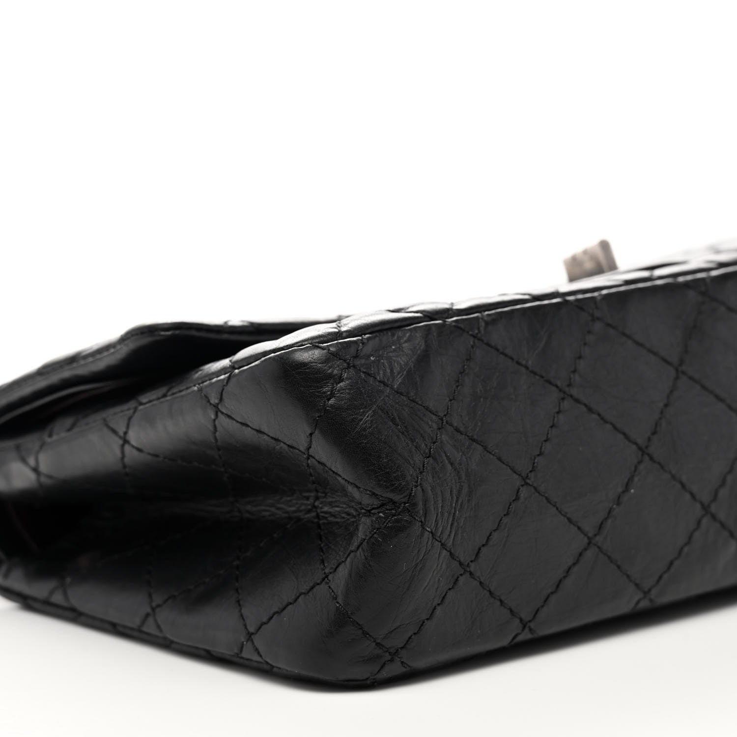 Chanel Aged Calfskin Quilted 2.55 Reissue 225 Flap Black 9 of 11