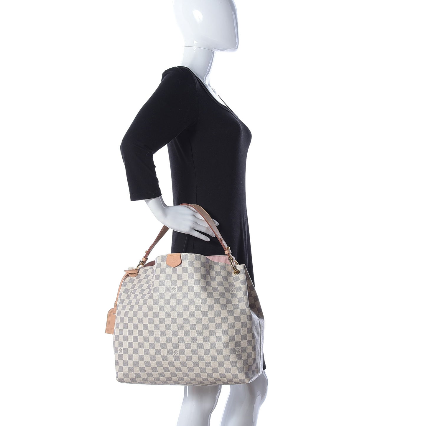 Damier Azur Graceful MM Rose Ballerine