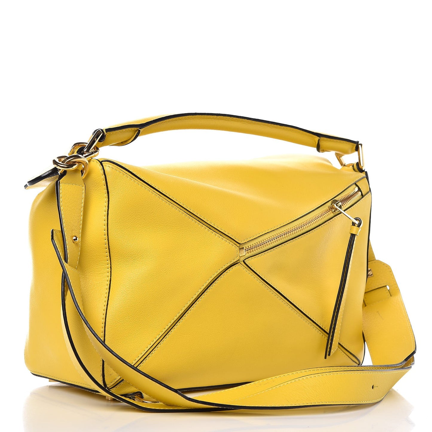 Calfskin Medium Bag Yellow