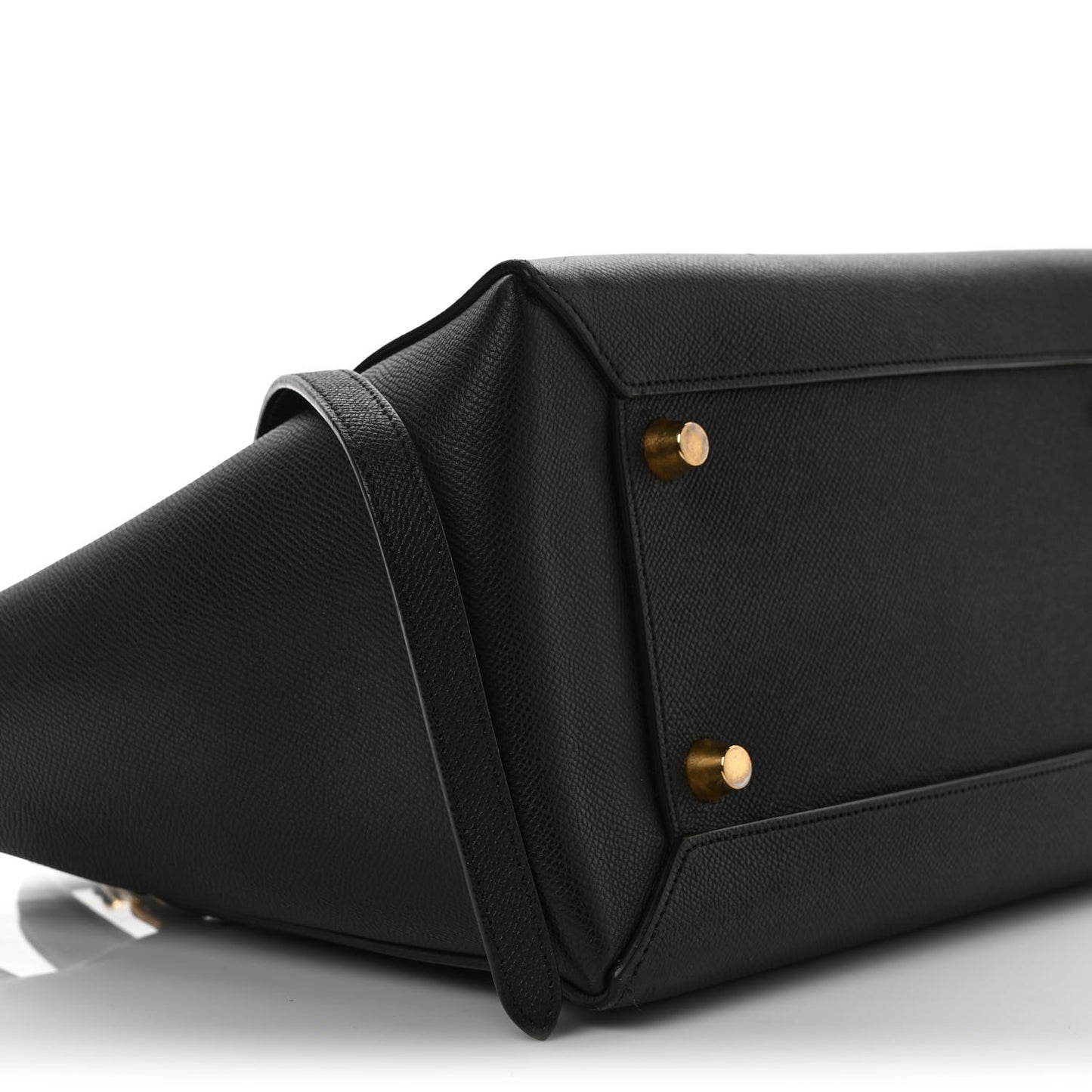 Grained Calfskin Mini Belt Bag Black