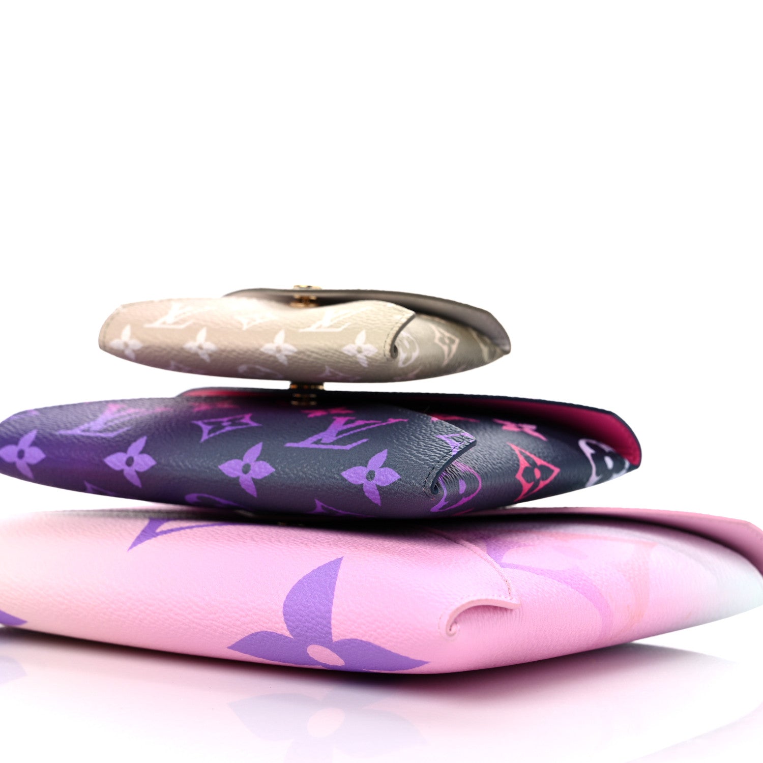 Louis Vuitton Monogram Giant Spring in the City Kirigami Pochette Set Sunrise Pastel Midnight Fuchsia Sunset Kaki 10 of 11