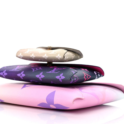 Louis Vuitton Monogram Giant Spring in the City Kirigami Pochette Set Sunrise Pastel Midnight Fuchsia Sunset Kaki 10 of 11