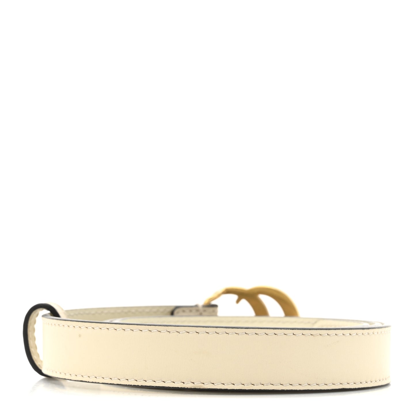 Plutone Calfskin Double G 20mm Belt 75 30 Mystic White