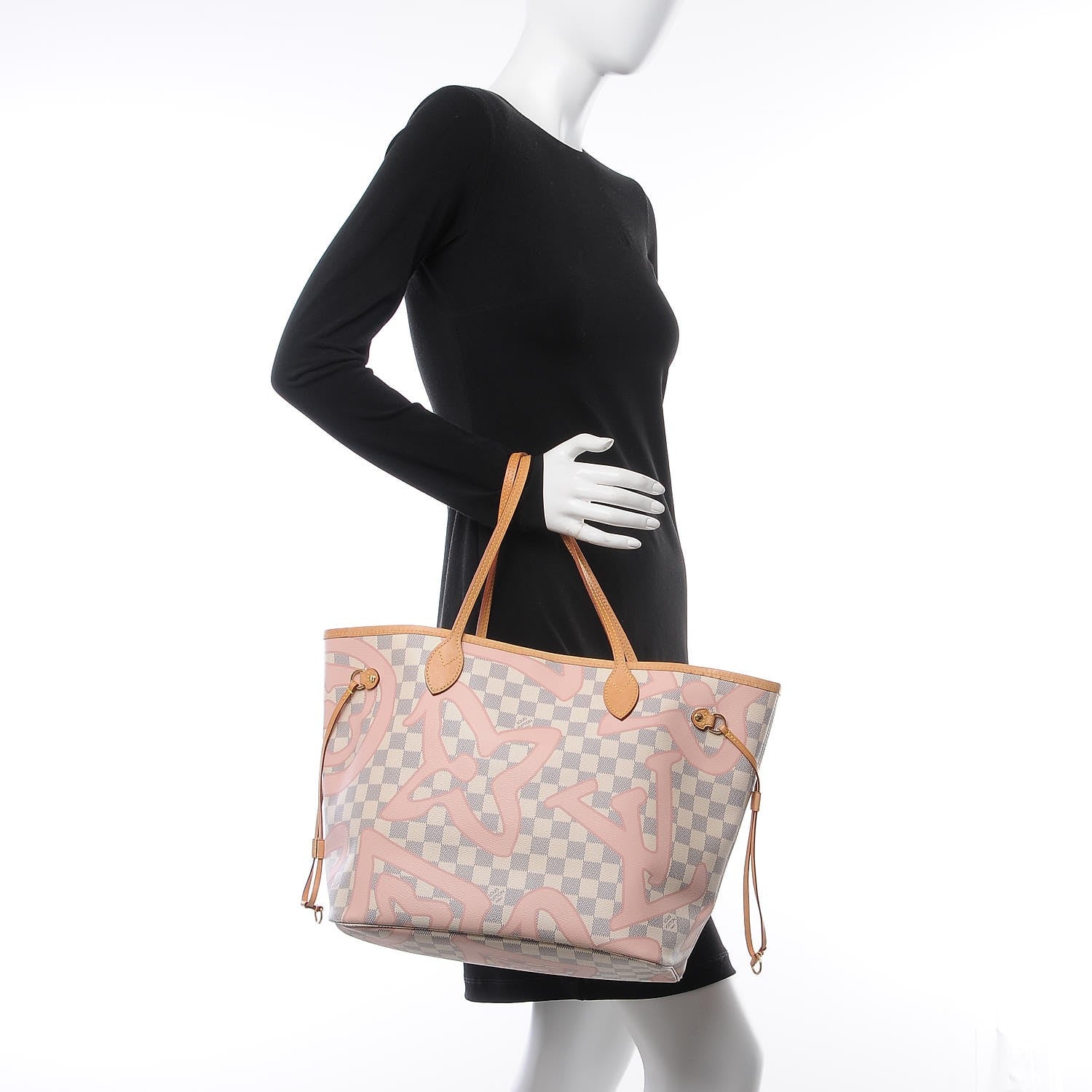 Louis Vuitton Damier Azur Tahitienne Neverfull MM 2 of 13