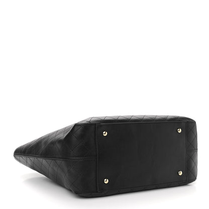 Chanel Calfskin Stitched Shopping Tote Black 4 of 10