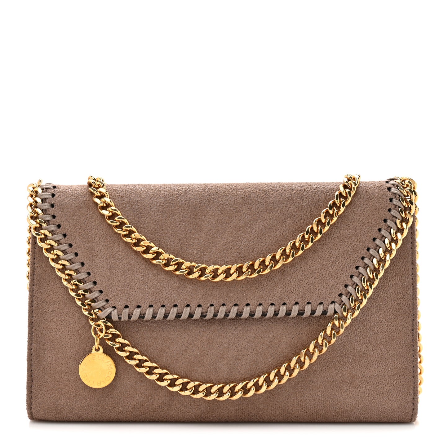 Shaggy Deer Mini Falabella Crossbody Bag Beige
