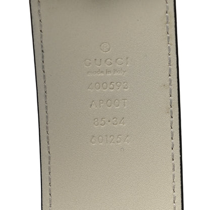 Gucci Calfskin Double G 40mm Belt 85 34 Mystic White 4 of 12