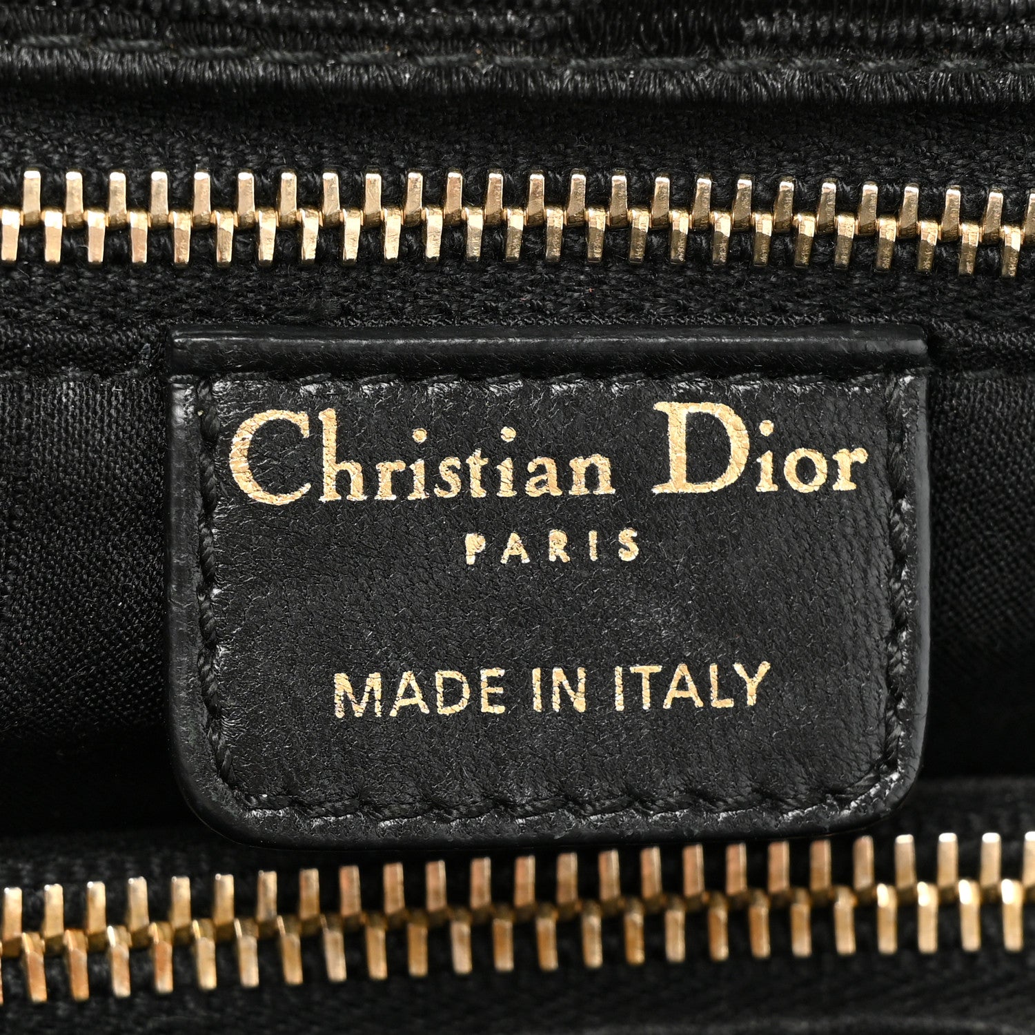 Christian Dior Canvas Cannage East West Tote Black 8 of 16