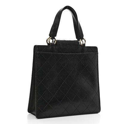 Chanel Caviar Quilted Top Handle Bag Black 3 of 12