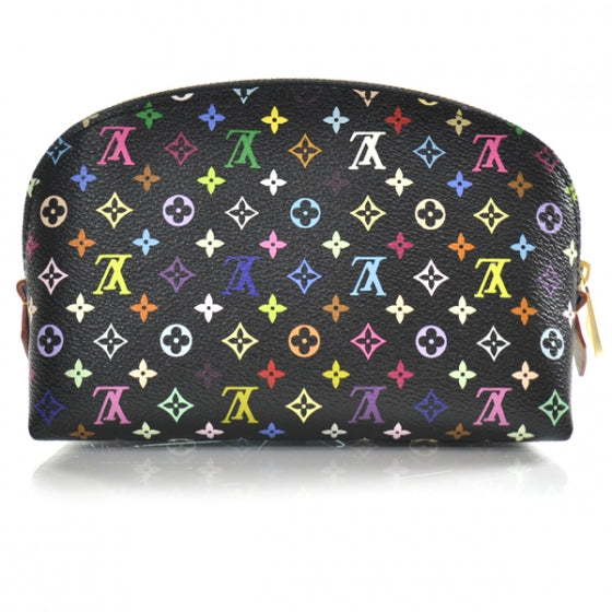 Monogram Multicolor Cosmetic Pouch Black Grenade