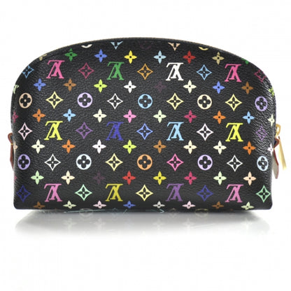 Louis Vuitton Monogram Multicolor Cosmetic Pouch Black Grenade 2 of 8