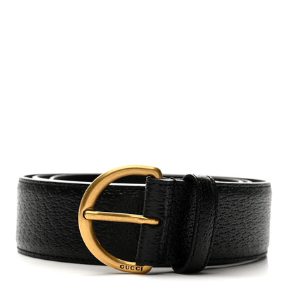 Gucci Textured Dollar Calfskin 40mm Belt 95 38 Black 1 of 5