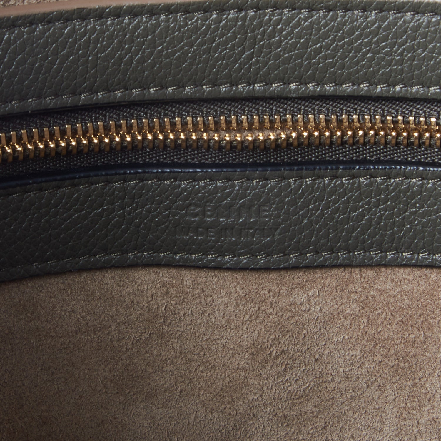 Celine Soft Grained Calfskin Small Belt Cabas Phantom Taupe 7 of 9
